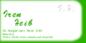 iren heib business card